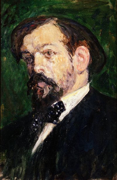 Portret van Claude Debussy (1862-1918) door Jacques Emile Blanche